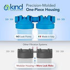 Whole House Salt Free Water Softener Alternative with UV Light - Filters Dirt, Sand, and Debris - Protects Plumbing and Appliances from Hard Water Scale - Easy Installation - Zero Water Waste