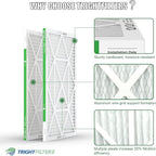 20x30x1 Air Filter 4 Pack, MERV 8 Pleated Dust Defense Air Filters Replacement Air Conditioner HVAC AC Furnace Filter, Durable and Lightweight