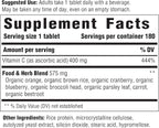 INNATE Response Formulas Vitamin C-400 mg - Antioxidant Vitamin C Supplement - Promotes Immune and Cellular Health - Vegan, Kosher, and Non-GMO - 180 tablets (180 Servings)
