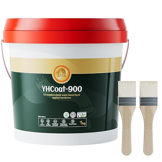 35 oz Gray Roof Sealant Waterproof, Elastomeric Roofing Coating Liquid Waterproofing Paint Adhesive, Solar Reflective Sealer for Outdoor Flat, Metal Roofs Leak Repair 1KG