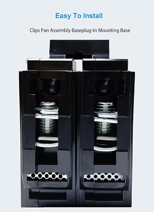 Q260 60-Amp Double Pole Type QP Circuit Breaker Plug-in Mount Standard MCB Thermal Magnetic Protection, 10KA 120/240V, Compatible with Siemens PL and ES Series Load Centers(2P 60A)