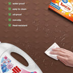 Washer and Dryer Covers for the Top,23.6'' x 19.7'' Silicone Dust Pad for Laudry Machine & Dryer,Non-slip Heavy Duty Waterproof Counter Top Protector Guards for Landry & Kitchen,Brown