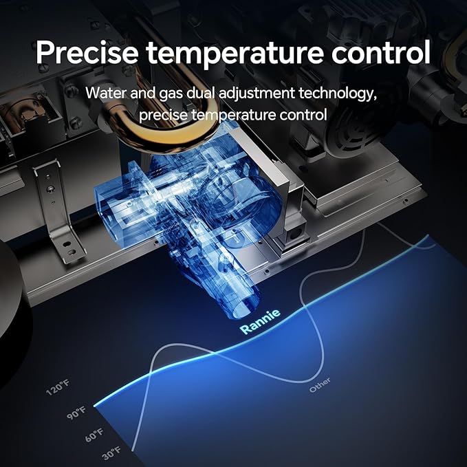 Ranein Nature Gas Tankless Water Heater, Up to 10.6 GPM, 191,100 BTU, Indoor Installation Instant Hot Water Heater with Zero Cold Water Start Function for Hydrotherapy