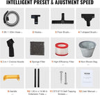 VEVOR Shop Vac Wet and Dry Vacuum Cleaner 5 Gallon 6 Peak HP - Powerful Suction with Blower Function & Attachments 2-in-1 Crevice Nozzle - Perfect for Car Carpet Debris Pet Hair Black/Yellow