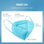 WWDOLL KN95 Face Mask 50 Pack, 5-Layers Breathable KN95 Masks, Blue