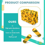 Leumoi 100 Pcs Paint Roller Covers 1/2 x 4 Inch Microfiber Paint Roller Covers Paint Brush Cover Small Roller Nap Mini House Painting Supplies for Painting Wall DIY Household Tool (Black Yellow)