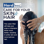 Hardless NG4L Whole House Water Filter- Salt-Free Softening Device - Reduces Limescale, Sediment & More - Compact, Easy to Install- Comes w/ 3/4" Inlet/Outlet - Filtration System for Extra Hard Water