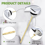 Toilet Handle Replacement Parts, Toilet Tank Flush Lever for THU004-CP Trip Lvr for St701Cst854884 for ST701, CST853, CST854, CST884, CST604CEF, CST614CEF Flush Handle