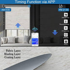 Motorized Blinds with Remote Cordless Automatic Motorized Shades Custom Blinds for Windows Smart Curtains Compatible with Alexa Google Home(Blackout Linen Sandy Beach,W36 x H72in)