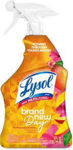 Lysol All Purpose Cleaner Spray, Multi-Purpose Disinfecting Spray, Kitchen & Bathroom Cleaner, Mango & Hibiscus Scent, 32 Fl Oz