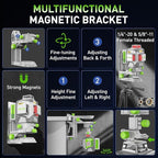 Huepar Pro Laser Level 3 x 360 Self Leveling Red Beam Laser Tool, High Accuracy Professional 3D Cross Line Laser with 8000mAh Rechargeable Li-ion Battery, Magnetic Bracket & Hard Carry Case ZK03CR