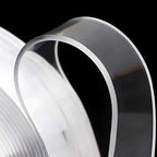 4Rolls Thicker 2mm, Nano Double Sided Mountinging Heavy Duty Tape, 2 Sides Sticky Tack Tape for Painted Walls AC Hanging Clear, 0.7in×10fts, 40fts Total Long (Thicker. 4 pack×0.7''×10fts)