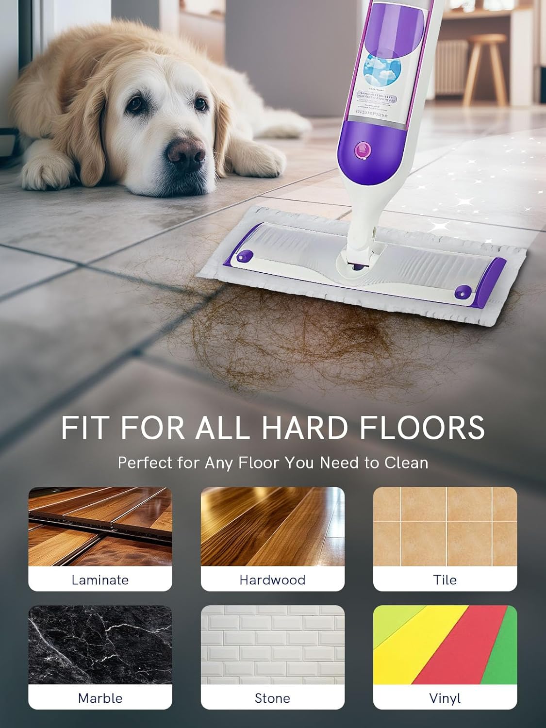 20 Count Power Mop Pads Refills for Swiffer, Compatible with Swiffer Power Mop Refills Replacement Disposable Power Mopping Pads Refills for Multi-Surface Floor Cleaning