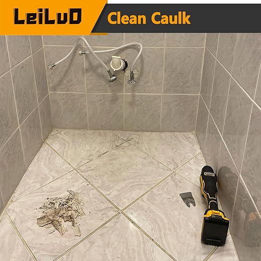 LEILUO 10 Pack Oscillating Tool Blade 8 Rigid and 2 Flexible Multitool Scraper Blades for Caulk Paint Adhesive Removal Compatible with DeWalt Makita Dremel and More