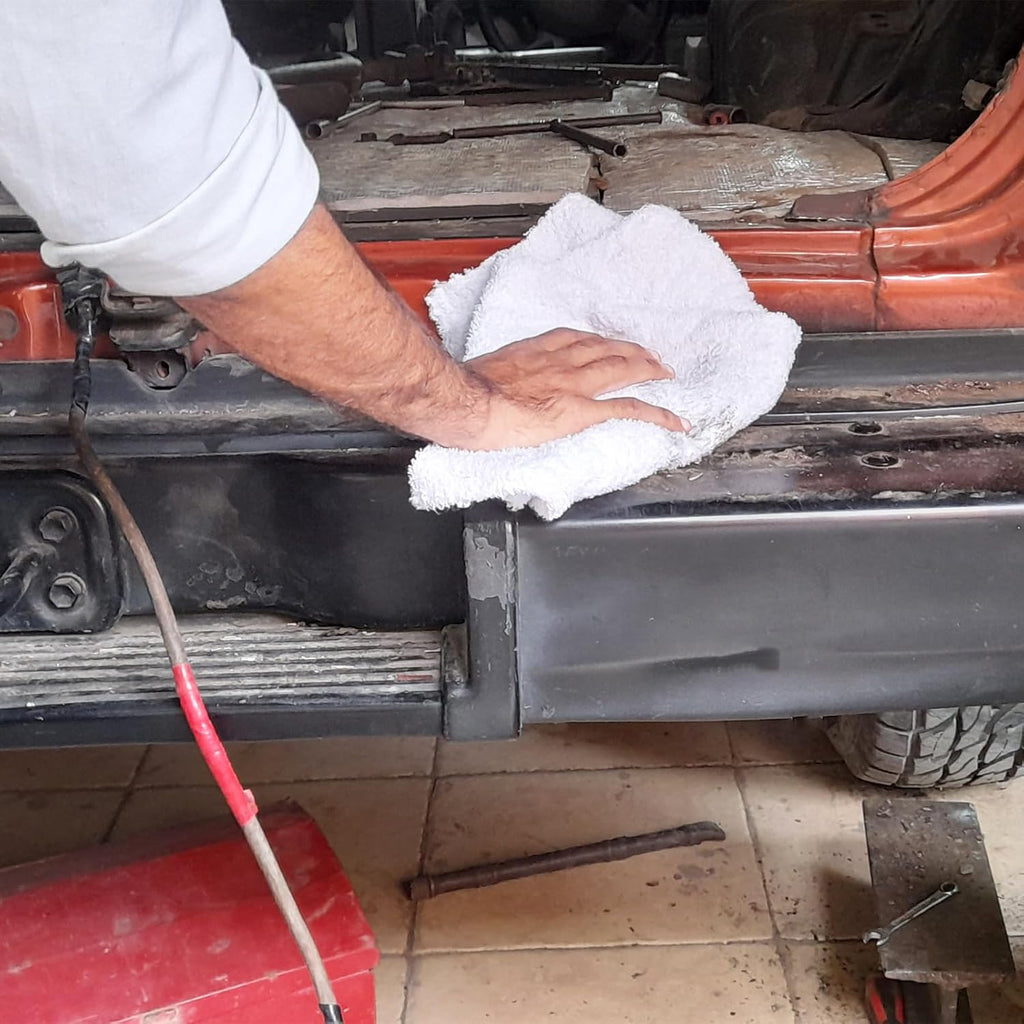 Premium White Terry Cloth Rags (600 lbs. Pallet 60x10 Bag) Super Absorbent Cotton Towel Cleaning Rags for Garage, Industrial Use & Housekeeping