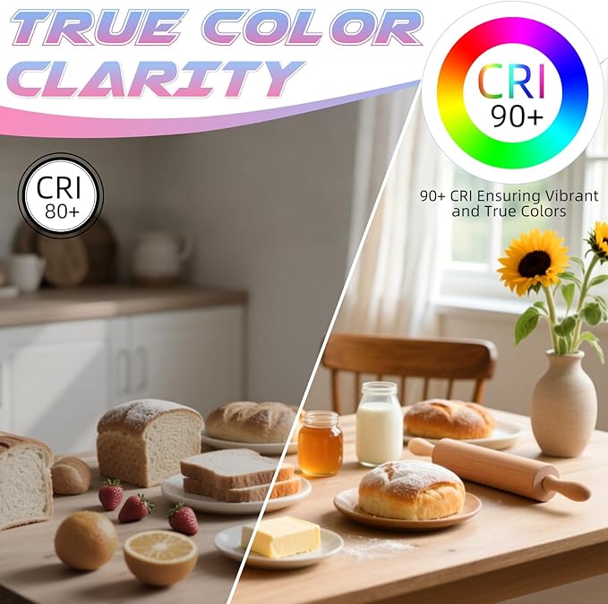 Candelabra Light Bulbs, 6W Equivalent to 60 watt, E12 LED Bulb Non-Dimmable 2700K Soft White, LED Chandelier Bulb, B10 Candle Bulbs, 90+CRI, 600LM, Cear Glass, 6 Pack