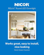 NICOR Lighting Recessed Ceiling Lights LED Downlight - Dimmable 5/6 inch LED Recessed Light Fixtures - Selectable CCT 2700K-5000K, 918 Lumens, 10.3W - DLR56 LED Retrofit Ceiling Light, Black, 12-Pk