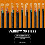 25ft 14/4 14 AWG Portable Power Cable (4 Conductor) - SJOOW 300V 14 Gauge Electric Wire for Motor Leads, Portable Lights, Battery Chargers and Machinery - 4 Conductor - 25 Feet Electrical Cord