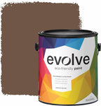 EVOLVE Paint & Primer: Environment-friendly, Eggshell with One-coat Coverage for Interior & Exterior surfaces (Bark Brown, 1-Gallon)