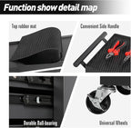 4 Drawers Metal Rolling Tool Chest on Wheels with Lockers, Tool Box Tool Trolley Organizer Cart, Multifunctional Drawers Rolling Storage Tool Case for Garage, Repair Shop(BLACK)