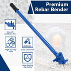 Rebar Bender Metal Bending Tool Manual Hand Operated to 5/8" Bar for Flat Steel and Steel Rod