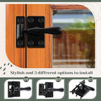 Hicarer Casement Window Lock 1-7/8 Inch Zinc Alloy Window Sash Lock Latch Replacement for Home Casement Windows