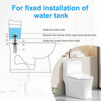 2Pcs Universal Toilet Seat Bolts Kit, Metal Heavy - Duty Toilet Tank Bolts, Toilet Seat Screws Replacement Kit with Extra - Long 304 Stainless Steel Downlock Nuts, Rubber Washers Gaskets, by CHIALLCO