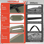 Tool Roll Up Bag, Gifts for Men Dad Husband Him Christmas, Mens Stocking Stuffers, Portable Tools Box Storage for Men, Heavy Duty Tool Organizer W/Detachable Pouches for Electrician Mechanic Carpenter