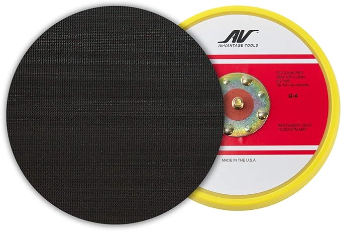 AirVANTAGE Random Orbit Sander Low-Profile Backing/Replacement Pad (5" Hook and Loop)