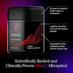 MitoQ Pure Mitochondria-targeted Antioxidant Supplement | Reducing Free Radical Damage & Oxidative Stress | Supports Cellular Longevity, Metabolic Health, Healthier Aging, and Energy (120 Capsules)