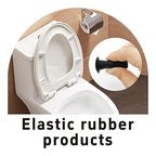 4 PCS Toilet Seat Hinge Bolts, Rubber Expansion Screws with Stainless Steel Hardware for Top Mount Toilet Seat Replacement