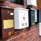 Outus 8 Sheets Vinyl Letter Stickers Self Adhesive Mailbox Numbers Alphabet Stickers Stick on Letters for Christmas Stockings Scrapbook Bulletin Board School Business(1 Inch,Rainbow)