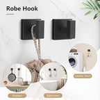 TQKAG 5-Pieces Matte Black Bathroom Hardware Accessories Set 23.6" SUS304 Stainless Steel Towel Bar Set Wall Mounted Square Toilet Paper Holder with Shelf