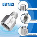2 pieces Npt1/2 Female to Npt3/8 Male Reducer,Water pipe Adapter, Fabricate of 304 Stainless Steel