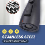 Metal Kitchen Faucet Head Replacement: 3-Function Pull Down Spray Nozzle with 9 Adapters, Sink Sprayer Replacement Compatible with Moen, Delta, Kohler, American Standard Faucets, Oil Rubbed Bronze