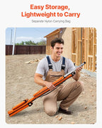 VEVOR 4-Piece Torpedo Level, 48/24/16/10 Inch Box Levels Set, Fluorescent Light Up Bubble Vials Ruler for 45/90/180 Degree, Aluminum Alloy Magnetic Leveler Tool, Shock-Proof(Only 10-inch has magnetic)