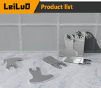 LEILUO 6Pcs Diamond Oscillating Multi Tool Blades Kit for Grout Removal Fit DeWalt Milwaukee Makita Ryobi and More