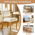 28Pcs Chair Leg Floor Protectors Square Silicone Chair Leg Protectors for Hardwood Floors Felt Furniture Pads Clear Chair Sliders for Wooden Floors(Fit:3/4" ~ 1")