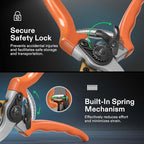 VIVOSUN 8" Bypass Pruning Shears for Gardening, Heavy-Duty Garden Scissors, Ultra Sharp Pruners with 3/4 in. Cut Capacity, Garden Clippers for Pruning