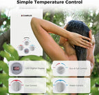 Portable Camplux Propane 1.58 GPM Tankless Gas, On Demand Water Heater, White