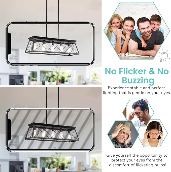 Brightever Dimmable LED Light Bulbs 60W Equivalent, 4000K Neutral White Edison Light Bulb, 7W, 850LM Vintage E26 Base Bulb, 90+CRI, ST58 Clear Glass Antique LED Filament Bulbs for Bathroom, 6-Pack