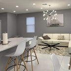 TORCHSTAR 12-Pack 6 Inch Ultra-Thin LED Recessed Lighting with J-Box, 4000K Cool White, 12W Dimmable 1000lm Brightness LED Downlight, ETL & Energy Star Listed