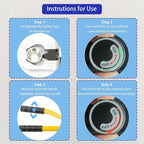 Hydraulic Nut Splitter Tool, Max 10t Force Suitable for Breaking & Removing Damaged Rusty Broken Heavy Duty Nut (Range: M8-M24) Independently in Hand-Power