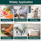 Kitchen Faucet Sink Sprayer Attachment Set,3 Modes Sink Sprayer Replacement Head with Stainless Steel Hose,Faucet Aerator and Brass Diverter Valve (5 pcs Adapter) for Washing Fruit,Dishes and Hair1