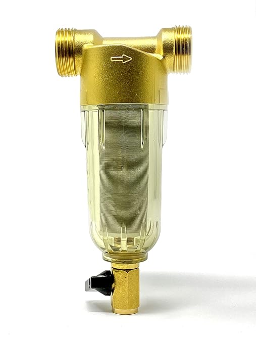 Bluonics Complete Well Water Whole House Water Filtration System 3-Stage with 110W UV 24GPM and 40 Mic Pre Filter and One Extra Filters Sets, Activated Carbon Block, Sediment 20mic and 5mic Filters