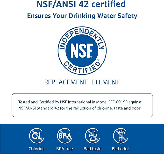 Waterspecialist Replacement for GE® RPWFE®, RPWF (Built-in CHIP) Refrigerator Water Filter, Compatible with GYS22GMNES, GYE22HSKSS, PYE22PELDS, GFE26GMKES, GFE26GGHWW, PFE28KYNFS, 4 Filters