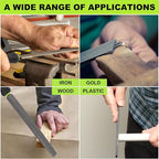 Yougfin 19 pcs File Set, Includes 5 pcs Large Steel Files, 12 pcs Jewelers File Set and Wire Brushes Ideal Hand File Tools for Woodwork, Metal, Model Applications