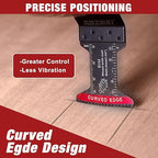 30 Pcs Bi-Metal Oscillating Saw Blades, Professional Curved Edge Multitool Blades for Wood with Nails, Metal, Wood, Oscillating Tool Blades Compatible with Dewalt Milwaukee Bosch Ryobi