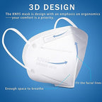 Hotodeal KN95 Face Mask 40 PCs, White, 5 Layers Cup Dust Mask, for Men, Women, Healthcare Worker, Essential Workers