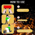 Jerify 8 Pack Fire Blanket for Home Emergency Fire Blanket 47 x 47 Inch Kitchen Fire Suppression Blanket Fiberglass Fire Blanket Flame Retardant Protection and Heat Insulation (Orange)